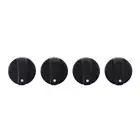 4 Pack ABS Gas Range Knob Black Cooktop Knobs General Electric Cooktop Burner