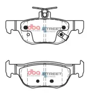DBA Street Series Rear Brake Pad Set to suit Mazda 3 BP 2019 -onwards DB15047SS