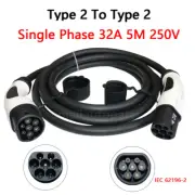 New Type 2 EV Charging Cable for EV 1 Phase 32A IEC62196-2 Charging Station 5M