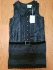 ANNA SUI TARGET BLACK 20'S FLAPPER BELT DETAIL GOSSIP GIRL DRESS SZ S