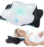 Cervical Pillow for Neck Pain Relief,Contour Memory Foam Pillow,Ergonomic Queen