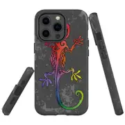 For Apple iPhone 13 Pro Max Case, Armour Back Cover, Colorful Lizard