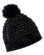 Forte Cashmere Lurex Textured Wool & Cashmere-Blend Hat