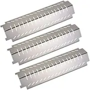 GasSaf Grill Heat Plate Replacement for Charbroil, Thermos, Centro, Costco Kirkland, 3-Pack 15 inch Stainless Steel Tent Shield Plate Deflector, BBQ Burner Cover Barbecue Flame Tamer