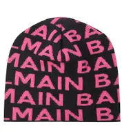 [Balmain Kids] Balmain Kids Logo virgin wool beanie II black