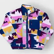 Patagonia Women's Medium Synchilla Full Zip Fleece Jacket Frontera Marble Pink