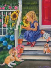 SunsOut A Summer Kiss 300 Piece Jigsaw Puzzle By Tricia Reilly-Matthews