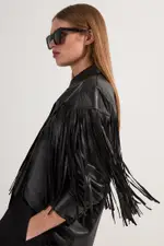 Leather Tassel Jacket
