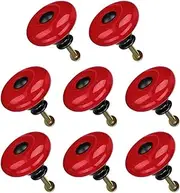 Ceramic Knob,Cabinet,Furniture Pull Handles,Door Pull,Drawer Pull Handle,8pcs Ceramic Knobs Pull Handle Furniture Drawer Cabinet Cupboard Wardrobe Dresser Storage Boxes Accessories 32mm Dia Red