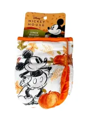 Disney Mickey Mouse Oven Mini Mitts Fall Autumn Pumpkins Potholders 2 Pack