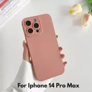 Camera Lens Cover Shockproof Silicone Case For Apple iPhone 14 Pro Max Pink