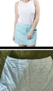 Golf Top It Off Wrinkle Free Slimming Look Skort, Button/zipper Front W/pockets