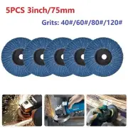 75mm 5pcs Grinding Discs For Angle Grinder Wood Cutting Zirconium Corundum