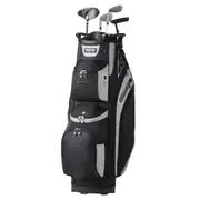 Golf Cart Bag with 14 Way Organizer Divider Top, 36” 13 Pockets Premium Cart Bag, Durable 600D Polyester Fabric Golf Bags with Handles & Dust Cover & Detachable Straps for Men & Women, Black