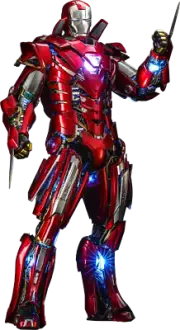 Iron Man Silver Centurion Armor Suit Up Version Diecast 1/6 MMS618-D43 Hot Toys
