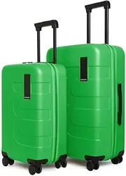 [MOKOBARA] The Em Luggage German Makrolon Poly-Carbonate Hard Sided 8 Hinomoto Wheels Suitcase Trolley, Heavy Dose, Em Set of 2 Luggage, Luggage