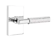 Emtek Select Dummy, Rectangular Rosette, T-Bar Stem, Hammered Handle US26