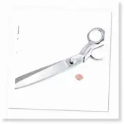 12" Premium Tailoring Scissors with Durable Fabric Cutting Blades and Sleek Mirr