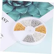 1 Pack Sheep Eye Screws Kit Boxed Sheep Eye Bolts Nails Set Self-Tapping Hooks for Projects Mixed Sizes 600 Pcs