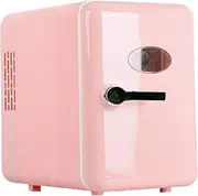 Mini Fridge, Compact Refrigerator, Cooler and Warmer Lightweight Portable USB Fridge, Personal Refrigerator, for Beverage Snacks Car Office, Pink/1575 (Color : Pink)