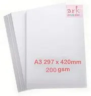 ARK A3 220gsm White Premium Thick Printing Paper Suitable for All Printers (100)