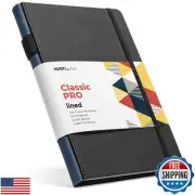 HUSTLE Co. Thick Hardcover Journal Notebook - Ruled/Lined A5 (5x8 inch), Delu
