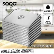 SOGA 12X Gastronorm GN Pan Lid Full Size 1/1 Stainless Steel Tray Top Cover