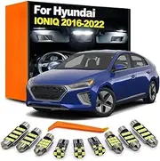 13Pcs LED Interior Dome Reading Light Bulb Kit, For Hyundai IONIQ EV 2016 2017 2018 2019 2020 2021 2022 Accessories