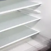 Rwotlls 20Pcs Refrigerator Liners, Washable Fridge Liner Mats Covers Pads for Glass Shelf Cupboard Cabinet Drawer Home Kitchen Accessories Organization (Clear) 001