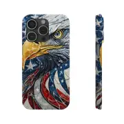 Slim iPhone Case - Patriotic Eagle's Head, iPhone 13, 14, 15, Pro Max, Mini