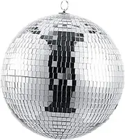 Alasum 1Pc Decorative Mirror Ball with Hook Reflective Disco Ball for Indoor Decor for Parties Weddings Hotels and Events Shiny Glass Ornament for Stunning