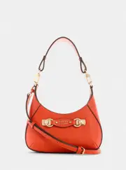 GUESS Red Mimina Mini Top Zip Crossbody Bag