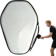 Table Tennis Paddle Cover,Hard Table Tennis Racket Case - Holds 2 Paddles 2 Ball Protective Portable Sports Organizer for Men Women