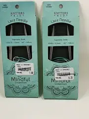 NEW Knitter's Pride Lace Needles Circular Needles Bundle 2 Sizes 10.5 10.75 40"