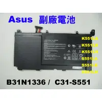 在飛比找蝦皮購物優惠-Asus B31N1336 副廠電池 華碩筆電電池 S551