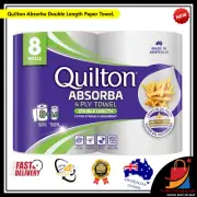 Quilton Absorba Double Length Paper Towel White 8 Count
