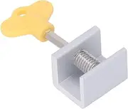 Window Locks, Adjustable 10 Sets Single Hole Good Compatibility Aluminum Alloy Sliding Window Lock Easy to Install and Remove Sturdy Structure Security Locks for Home, Office