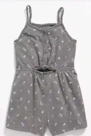 Old Navy Girls Floral Romper. Gray XXL Plus