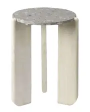 Jamie Young Quarry Wood & Terrazzo Stone Side Table