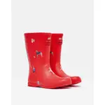 全新真品英國品牌JOULES 紅色小狗狗中筒雨靴/雨鞋/短筒雨靴