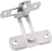 Gadpiparty 1PC Stainless Steel Hasp Latch Lock for Sliding Doors Secure Window Locking Bolt for Home Hotel Cabinet Bathroom Easy Installation Durable Design Small