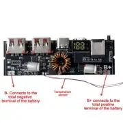 QC2.0 QC3.0 PD 5A 100W Dual Type-C USB Power Bank 18650 Charging Module DIY AU