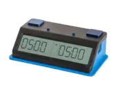 Z MART Tap N Set Digital Chess Clock: Blue Touch Button - LCD Display ZMART