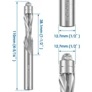 Downcut Spiral Flush Trim Router Bit Solid Carbide Flush Trim End Mill Bit beQNQ