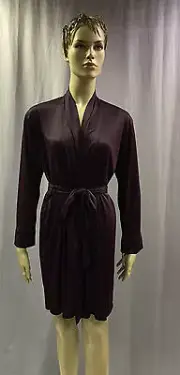 NEW NATORI $120 CURRANT NEGLIGEE BASICS WRAP ROBE SZ S SMALL