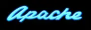 Chevrolet APACHE Pickup Truck New Sign: 8x24" USA Steel - Script Logo