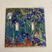 PURPLE IRIS VAN GOGH LIGHT SWITCH COVER PLATE HOME DECOR Mulberry