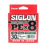Sunline P.E Line X8 Siglon 150M P.E 1.7 30LB Dark Green (1793)