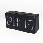 Creative Mirror LED USB Digital Alarm Clock Night Light Temperature Display New