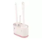 ( Pink)Toilet Brush Kit Multi-Purpose Long Handle Hollow Deep Cleaning